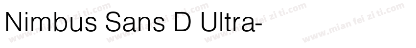 Nimbus Sans D Ultra字体转换